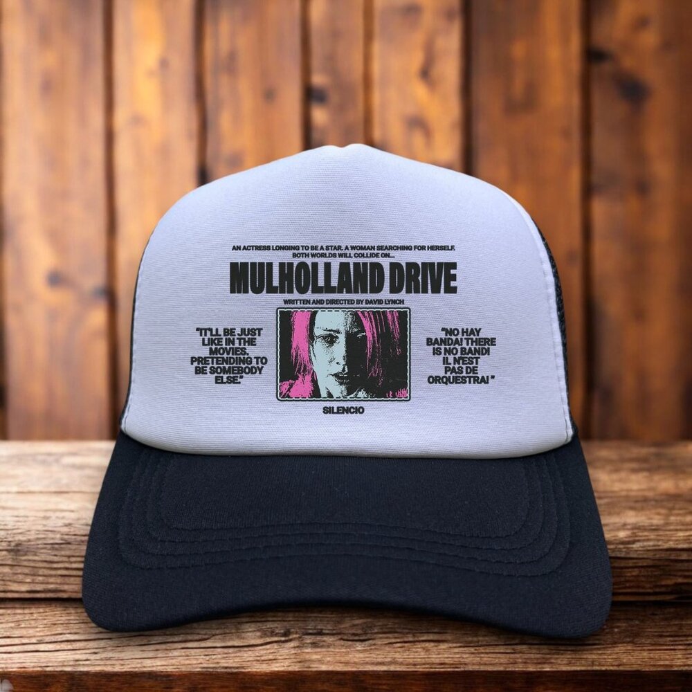 Mulholland Drive Mens Trucker Hat Black David Lynch Club Silencio Naomi Watts